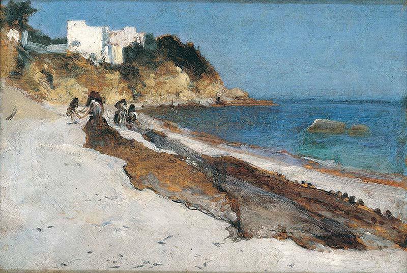 John Singer Sargent Beach Scene oil painting picture